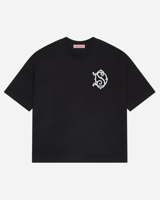 black core edition monogram t-shirt